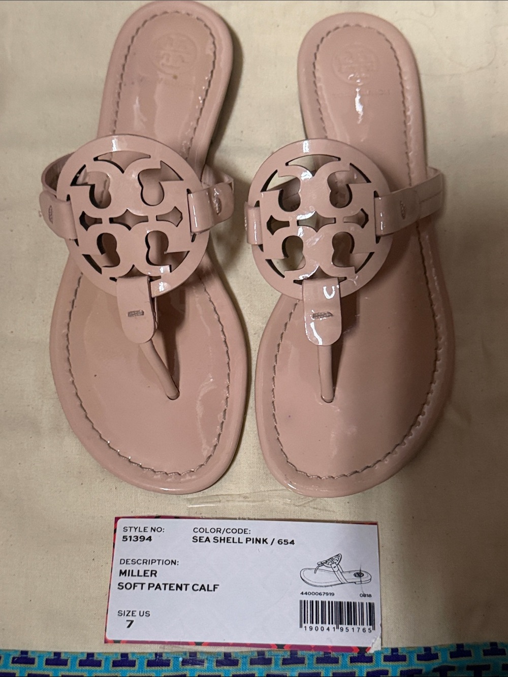 Tory Burch Miller Thong Sandal - Sea Shell Pink